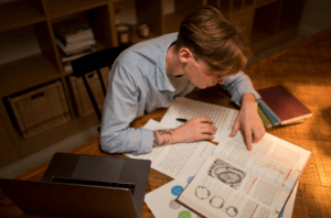 a student focusing only on studies