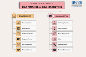 BBA Finance and BBA Marketing career options
